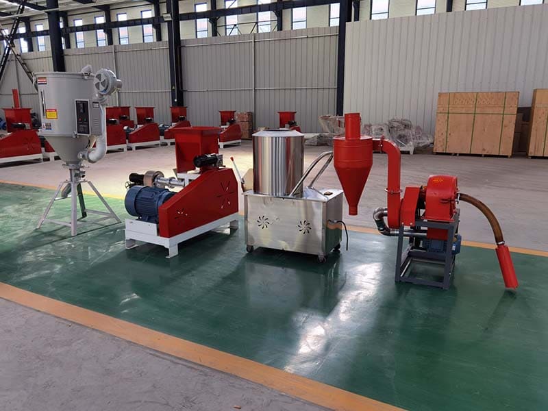 small Goldfish feed extruder in South Korea - Fishfeedpelletizers